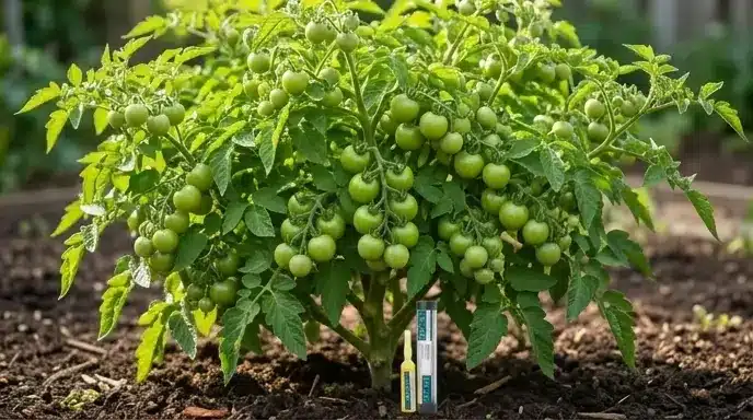 Healthy vibrant crop showing high fruit setting after using the best plant growth regulator
