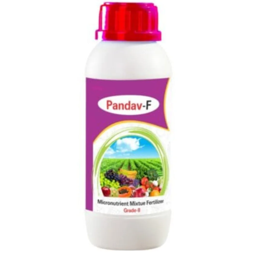 Pandav F Micronutrient Mixture Fertilizer Grade II – Essential Plant Nutrition for Optimal Growth" This title highlights the key product features (micronutrient mixture and fertilizer grade) while emphasizing its role in enhancing plant growth.